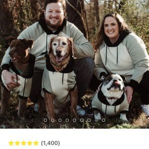 Matching hoodies for human and pet